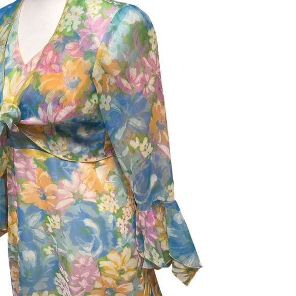 Vintage Union-Made Floral Halter Maxi Dress & Jacket Set | EUC - Picture 9 of 11